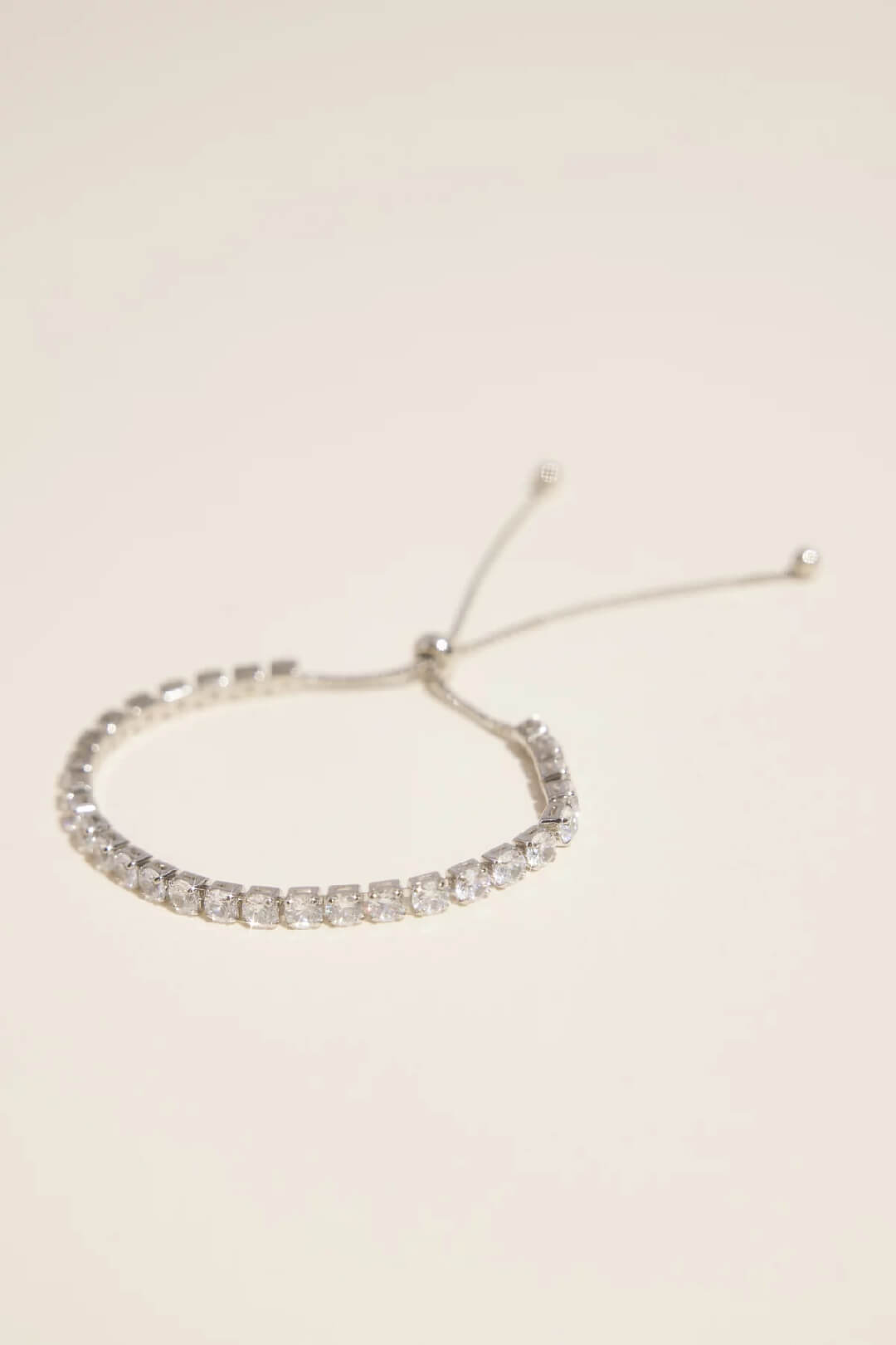 Pulsera con cristales redondos, PLATA, hi-res