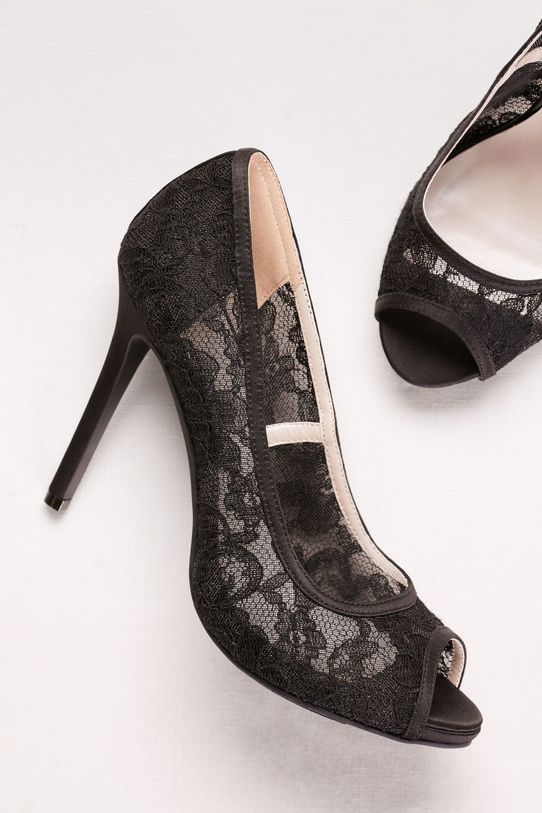 Tacones de encaje, NEGRO, hi-res